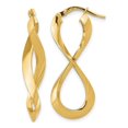thumbnail image 1 of Boucles d'Oreilles Pendantes en Or Jaune 14K Poli Éternel, 1 of 5
