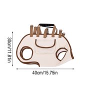 Pet Carrier Backpack – Breathable Mesh Travel Bag for Small Dogs and Cats, Portable Crossbody Pet Carrier with Safety Leash, Handheld or Shoulder Use for Outdoor Walks and Travel