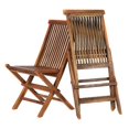 thumbnail image 1 of All Things Cedar TF22-2 Ensemble Combiné à Prix Spécial de Chaises Pliantes en Teck (Ensemble de 2), Sans Coussin, 1 of 1