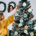 thumbnail image 2 of WLOELOEW 12-Piece Christmas Ball Ornament Set Style D Plastic Glitter Special Shape Tree Pendant Mixed Decor For Xmas Tree Home Holiday D, 2 of 6