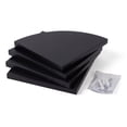 thumbnail image 4 of hometrends Black Corner Shelf Set, 4 of 8