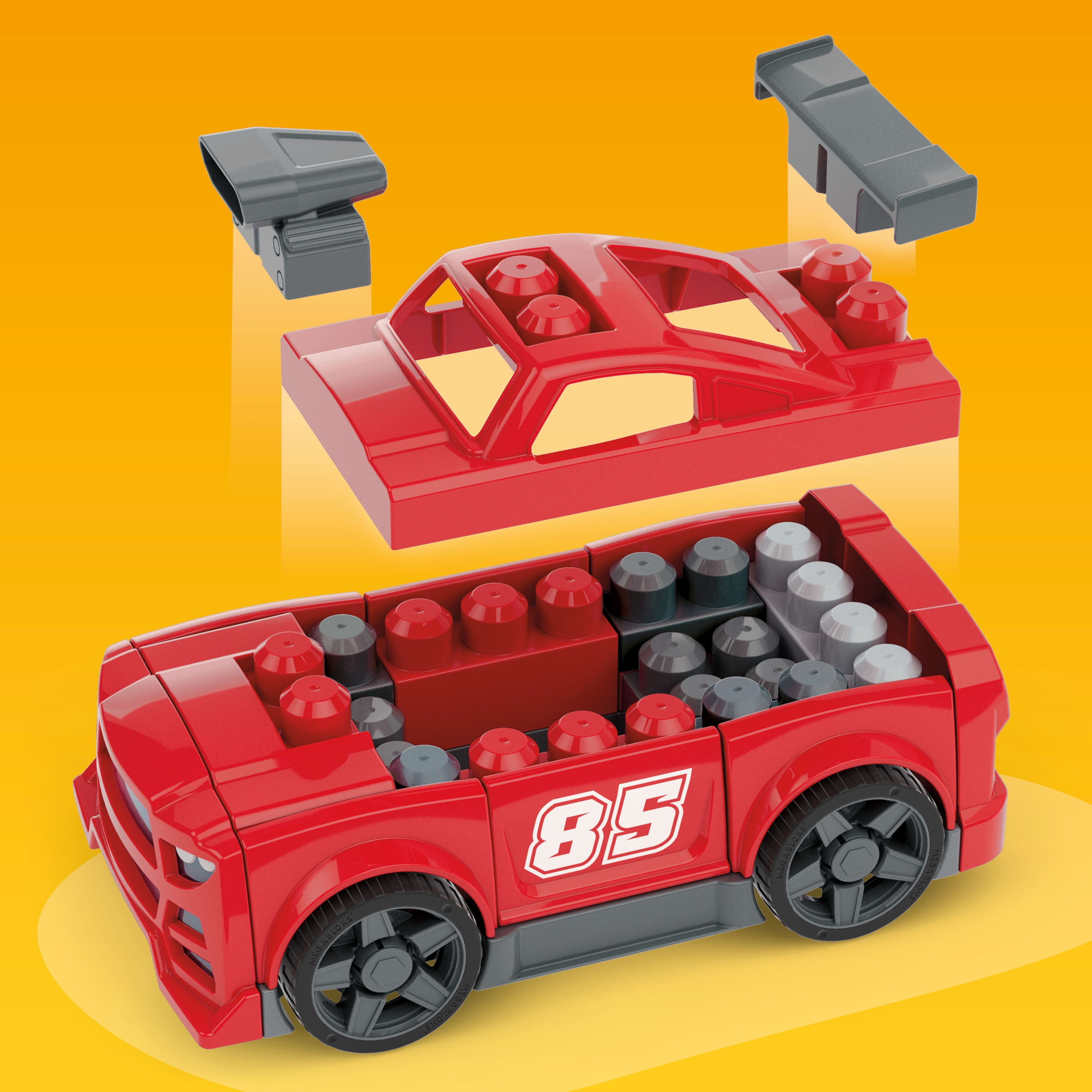 MEGA BLOKS Ma voiture de course à construire, 26 pièces - Exclusivité Walmart