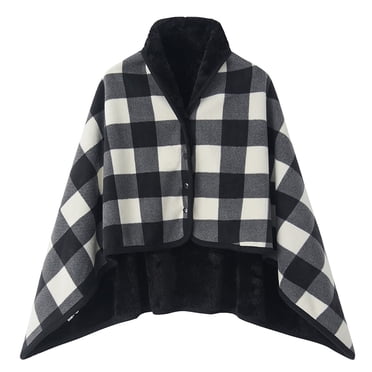 Women's Stylish Knit Poncho Sweater Wrap Elegant Shawl Cape for Fall and Winter Versatile Cover-Up for Outdoor Activities and Cozy Wear