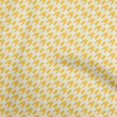 thumbnail image 1 of oneOone Viscose Chiffon Yellow Fabric Houndstooth Craft Projects Decor Fabric Printed By The Yard 42 Inch Wide, 1 of 4