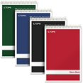 thumbnail image 1 of Spiral Steno Books, 6 x 9 Inches, Gregg Rule, Greentint Paper, orted Covers, 80 Sheets per Book, 4 Books per, 1 of 5