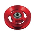 thumbnail image 2 of Aluminium Alloy Bearing Pulley Wheel Replace for Gym Equipment Part Cable Machine - Red, 88mm, 2 of 8