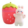 thumbnail image 4 of Esquirla Cute Flip Strawberry to Animal Plush Toy Car Decorative Soft Toy Accompany Sleep 40cm Rabbit, 4 of 8