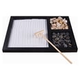 thumbnail image 1 of The Stress Melting Mini Meditation Sand Table Decoration with Rocks, Rake, and Fine Sand, Ideal for Desk or Countertop, for Home Office Relaxation, 1 of 6