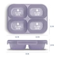 thumbnail image 4 of Ello Snap & Nest 8-Piece 2-Cup Plastic Snack Container Set, Pastel Horizon, 4 of 7