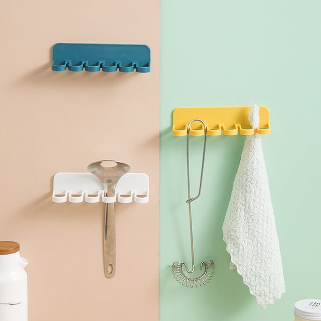 Heavy Duty Towel Hanger and Storage Rack Sturdy Hook for Kitchen Bathroom Dishcloth Clip Holder Organizer