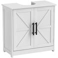 thumbnail image 1 of HOMCOM Armoire de Rangement pour Lavabo sur Pied, Armoire pour Lavabo de Salle de Bain, Blanc, 1 of 10