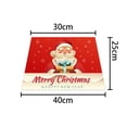 thumbnail image 4 of FAROOT Christmas Tree Skirt Santa Claus Letter Print Decorative Apron, 4 of 5