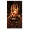 thumbnail image 2 of Dom Brun Fractal Moderne - Art Abstrait Surdimensionné sur Toile, 2 of 3