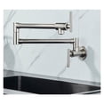 thumbnail image 2 of Pot Filler Double Joint Spout Folding Stretchable Swing Arm Wall Brass Kitchen Faucet Single Hole Two Handle Kitchen Sink Faucet ,bar Laundry RV Farmhouse, 2 of 7
