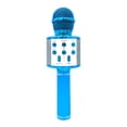 thumbnail image 1 of Graflsoa Portable LED Bluetooth Karaoke Microphone with Voice Change & Noise Reduction for Kids and Adults - WS858L (Blue), 1 of 6