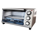 BLACK+DECKER 4 Slice Toaster Oven - Stainless Steel
