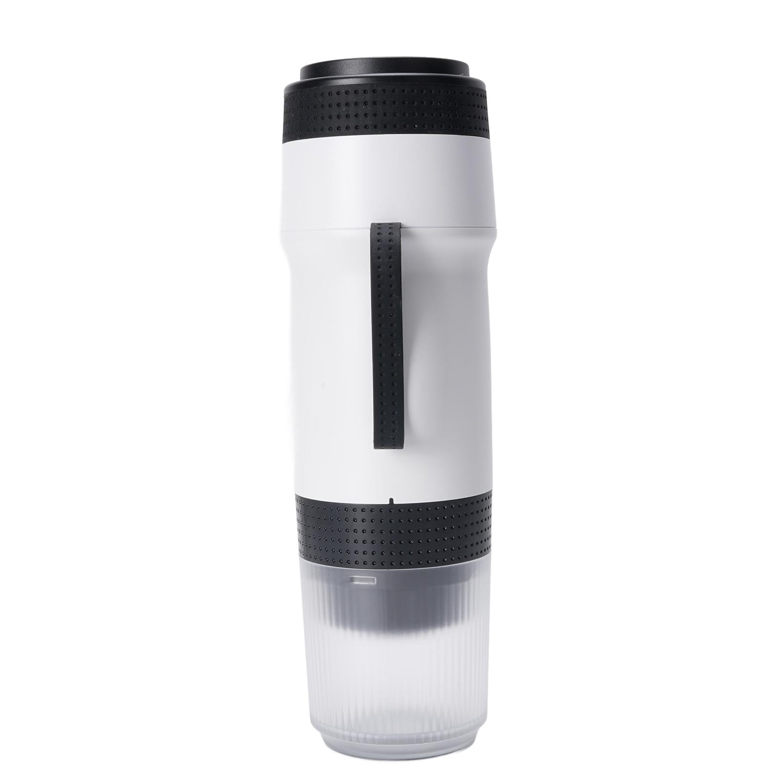Multifunctional Portable Coffee Machine, 304 Stainless Steel Material Versatile Usage 3 in 1 Travel Coffee Maker for Camping Hiking RV OfficeWhite