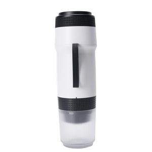 Multifunctional Portable Coffee Machine, 304 Stainless Steel Material Versatile Usage 3 in 1 Travel Coffee Maker for Camping Hiking RV OfficeWhite