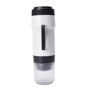 Multifunctional Portable Coffee Machine, 304 Stainless Steel Material Versatile Usage 3 in 1 Travel Coffee Maker for Camping Hiking RV OfficeWhite