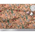 thumbnail image 2 of Soimoi Rayon Fabric Bird & Leaf Bird Print Sewing Fabric Yard 56 Inch Wide, 2 of 3