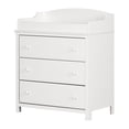 thumbnail image 2 of South Shore Cotton Candy 3-Drawer Changing Table for Infant, in Pure White, 2 of 10