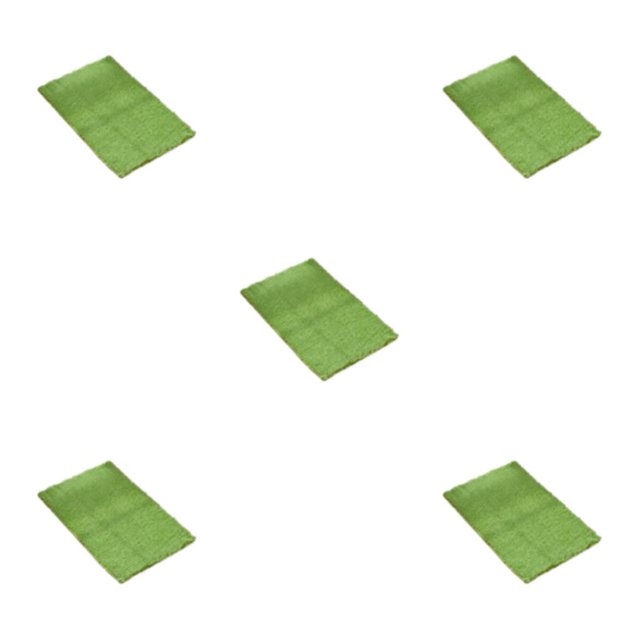 Youkk Polyester Chenille Bath Mat - Strong Water Absorption Exquisite Crafted Soft Texture No Shedding Fruit Green 40cm*60cm 5Set