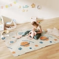 thumbnail image 2 of Qaba Baby Play Mat, Crawling Mat 77" x 69", Astronaut & Planet Theme, 2 of 10