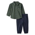 thumbnail image 1 of George Baby Boys' Two Piece Flannel Set, 1 of 2