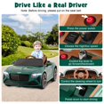 thumbnail image 2 of Costway 12V Licensed Bentley Bacalar Kids Electric Ride-on Car with Remote Control Green, 2 of 10