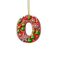 thumbnail image 2 of Hbdhejl 26 Pieces Red Letters Christmas Tree Decorations Candy Cane Letters With Berry Pattern Mini Alphabet Hanging Ornaments Party Home 2D Acrylic Christmas Tree, 2 of 4