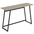thumbnail image 3 of Safdie & Co. Table Console 45L Taupe Foncé 1 Êtagère Metal Noir, 3 of 4