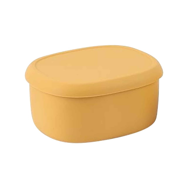 Dvkptbk Lunch Box Food-Grade Silica Gel Lunch Box, Lunch Box, Microwave Oven Special Heating Lunch Box Camping Essentials