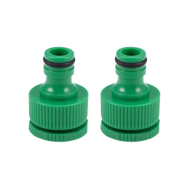 Unique Bargains Connecteur de Robinet de Tuyau 1/2BSPP et 3/4BSPP Fileté Femelle, Adaptateur de Buse de Robinet à Connexion Rapide 2 Pcs