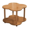 thumbnail image 1 of Beige Wooden Side Table 53X40X40Cm Small End Table With Storage Shelf Living Room Coffee Table Nightstand For Bedroom Sofa Balcony Compact Furniture With Open Shelf Design Modern Home Deco, 1 of 6