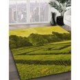 thumbnail image 3 of Ahgly Tapis Rectangulaire Lavable en Machine Intérieur Transitionnel Vert Armée, 2 Pieds x 3 Pieds, 3 of 7