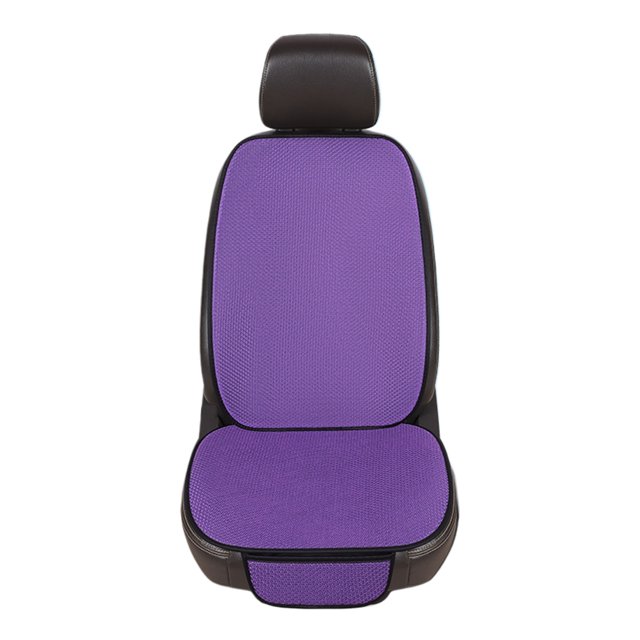 Coussin de Siège Automobile Ventilé Violet avec Dossier Intégré et Éponge Douce pour une Conduite Confortable