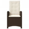 thumbnail image 2 of vidaXL Chaise de Jardin Inclinable avec Coussins en Rotin Poly Brun, 2 of 5