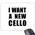 thumbnail image 1 of I Want A New Cello Mouse Pad Non-Slip Rubber Mousepad Game Office, 1 of 3