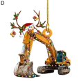 thumbnail image 2 of Christmas Pendant Cartoon Vehicles Design Weather Proof Wooden Hanging Cars Pendant for Fireplace, 2 of 9
