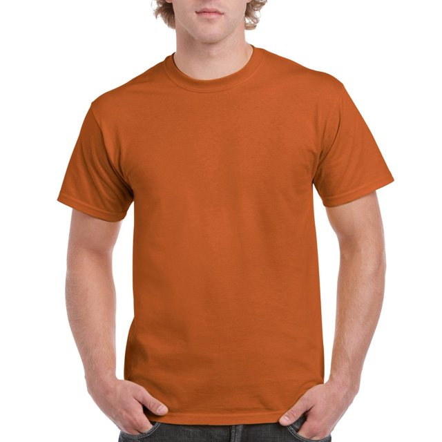 Gildan Men's Ultra Cotton Tee, Texas Orange, Small
