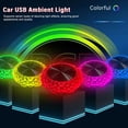thumbnail image 3 of Lampes Décoratives d'Intérieur de Voiture Lumière d'Ambiance Usb pour Voiture Lumière de Modification Nocturne Sans Voiture C0p9 Lumière d'Ambiance Led Colorée, 3 of 9