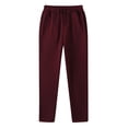 thumbnail image 1 of LOVZFMLL Men's Pants Men's Fashion Drawstring Elastic Waist Solid Color Casual Sweat Length Pants, 1 of 1