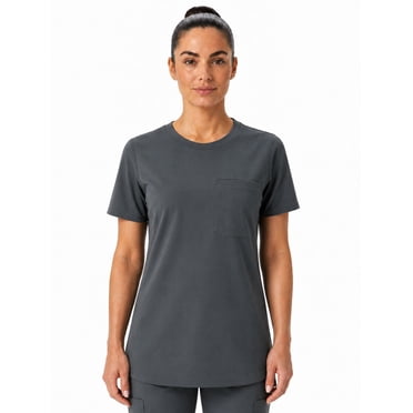 FLEX SCRUBS™ Ladies Round Neck Scrub Top