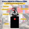 thumbnail image 1 of Double Acting Hydraulic Power Unit 12V 10.5 Quart Car Lift Hydraulic Pump Power Unit, Hydraulic Pumps with 10L Steel Tank, Car Lift Hydraulic Power Unit for Auto Repair, 1 of 9