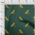 thumbnail image 1 of oneOone Silk Tabby Fabric Bird Block Print Fabric By Yard 42 Inch Wide, 1 of 4