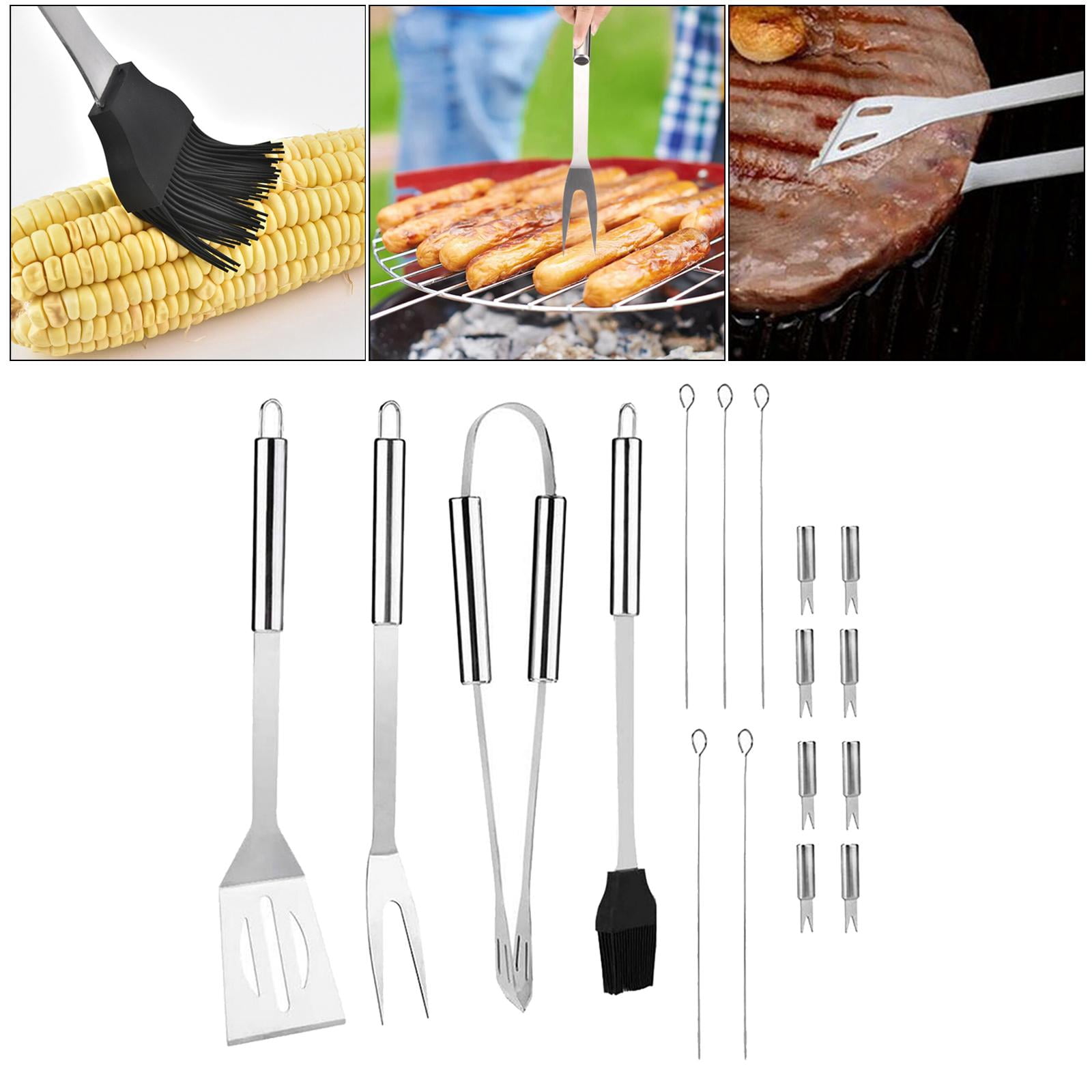 BBQ Tools Set Barbecue Utensil Accessories Barbeque Grilling Accessories Outdoor 16PCS