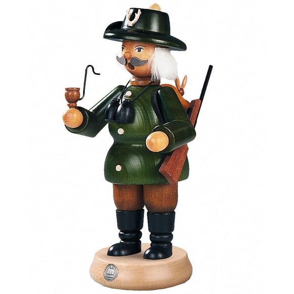 German incense smoker Forester, height 23 cm / 9 inch, original Erzgebirge by Müller Seiffen