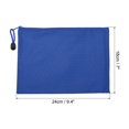 thumbnail image 2 of Unique Bargains Waterproof Zipper File Bags, A5 Document Holders for Office, Blue 3 Pack, 2 of 6
