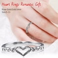 thumbnail image 2 of XZNGL Rose Gold Diamond Ring Natural White Romantic Wedding Jewelry, 2 of 9