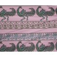 thumbnail image 4 of oneOone Polyester Lycra Fabric Floral & Peacock Block Print Fabric By Yard 56 Inch Wide, 4 of 4